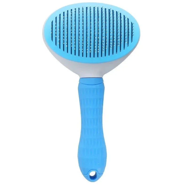 Self-Cleaning Pet Hair Removal Brush – Dematting Comb for Dogs & Cats