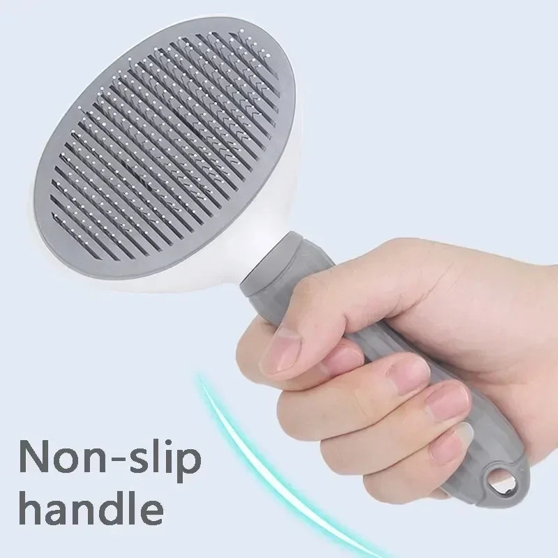 Self-Cleaning Pet Hair Removal Brush – Dematting Comb for Dogs & Cats