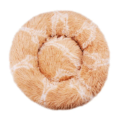 Round Plush Pet Bed – Ultra Soft, Warm, and Washable for Cats & Dogs