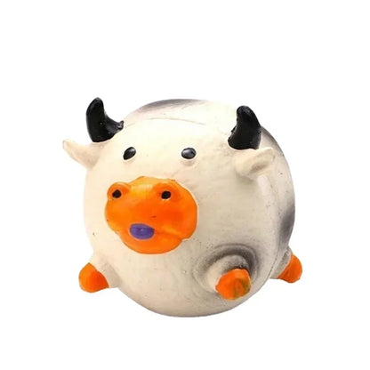 Squeaky Latex Animal Toy for Dogs – Pig, Chicken or Cow