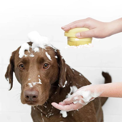 Silicone Pet Bathing & Grooming Glove Brush