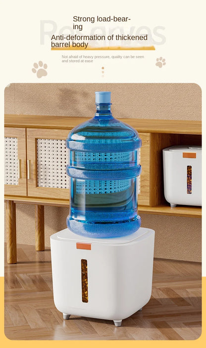 Large Sealed Pet Food Storage Barrel