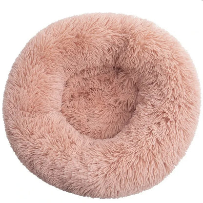 Round Plush Pet Bed – Ultra Soft, Warm, and Washable for Cats & Dogs