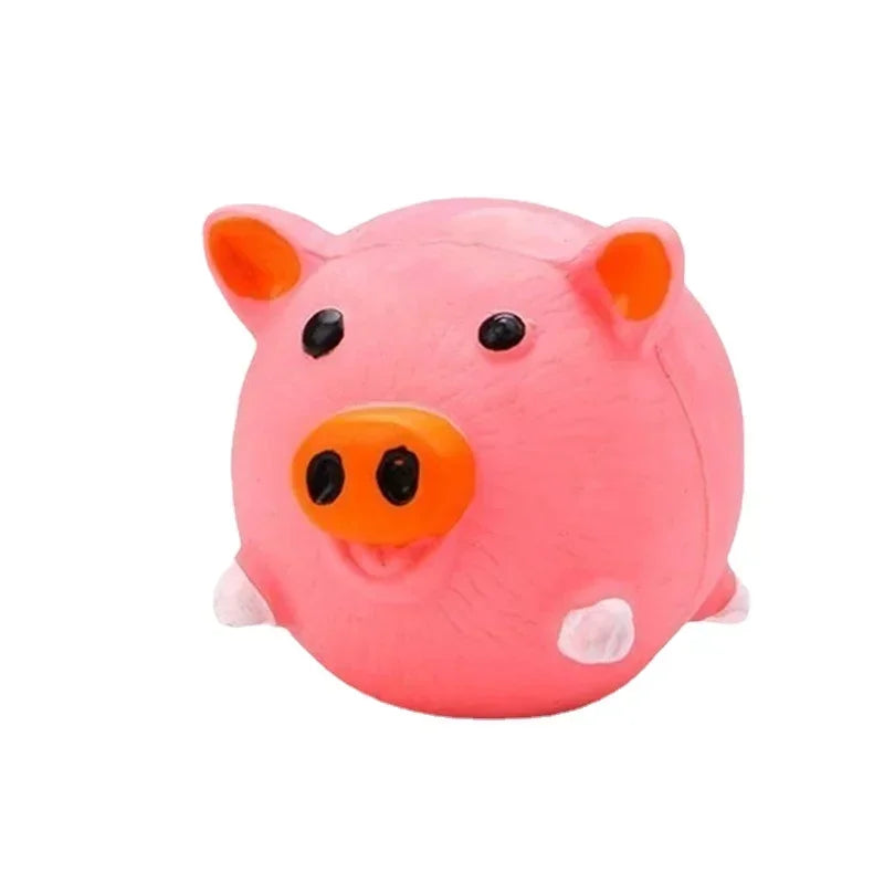 Squeaky Latex Animal Toy for Dogs – Pig, Chicken or Cow