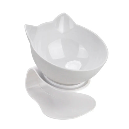 Non-Slip Double Elevated Cat Bowls with Stand – 15° Tilted Raised Feeding Station