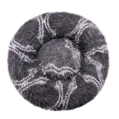 Round Plush Pet Bed – Ultra Soft, Warm, and Washable for Cats & Dogs