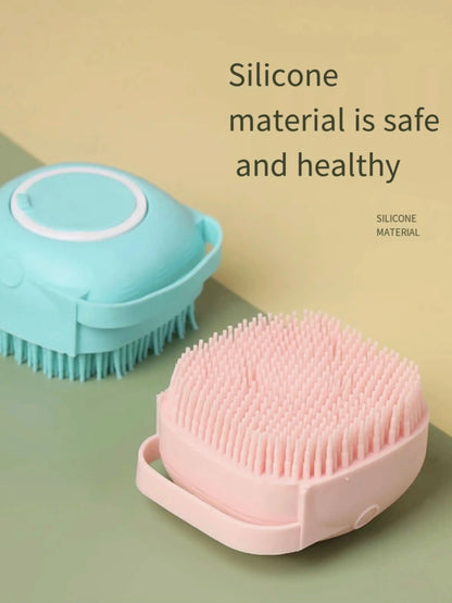 Silicone Pet Bathing & Grooming Glove Brush