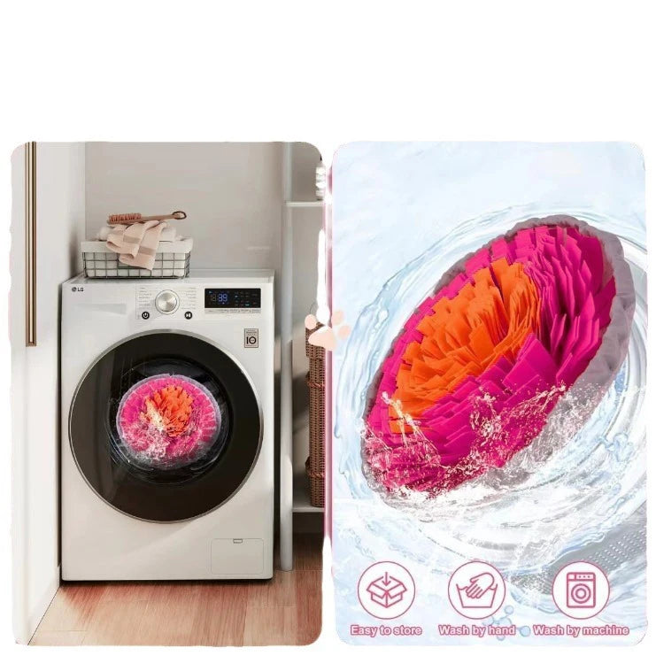 Felt Sniffing Mat for Dogs – Washable, Foldable Slow Feeder & Training Toy