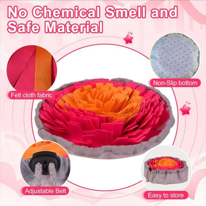 Felt Sniffing Mat for Dogs – Washable, Foldable Slow Feeder & Training Toy