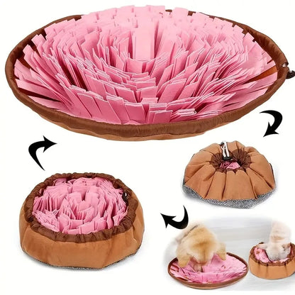 Felt Sniffing Mat for Dogs – Washable, Foldable Slow Feeder & Training Toy