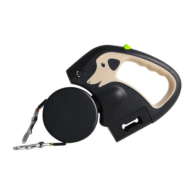 3m Retractable Dual Dog Lead