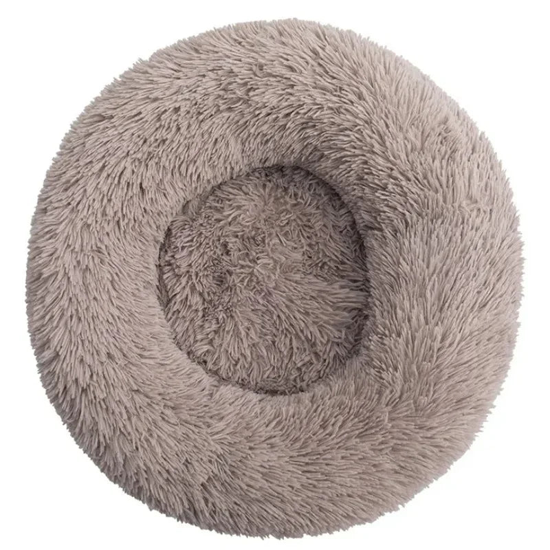Round Plush Pet Bed – Ultra Soft, Warm, and Washable for Cats & Dogs