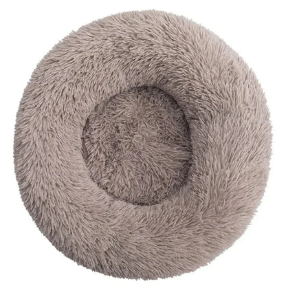 Round Plush Pet Bed – Ultra Soft, Warm, and Washable for Cats & Dogs