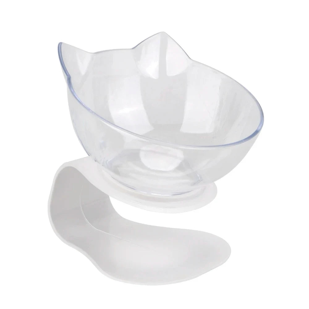 Non-Slip Double Elevated Cat Bowls with Stand – 15° Tilted Raised Feeding Station