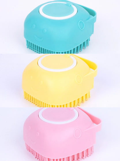 Silicone Pet Bathing & Grooming Glove Brush