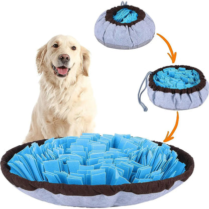 Felt Sniffing Mat for Dogs – Washable, Foldable Slow Feeder & Training Toy